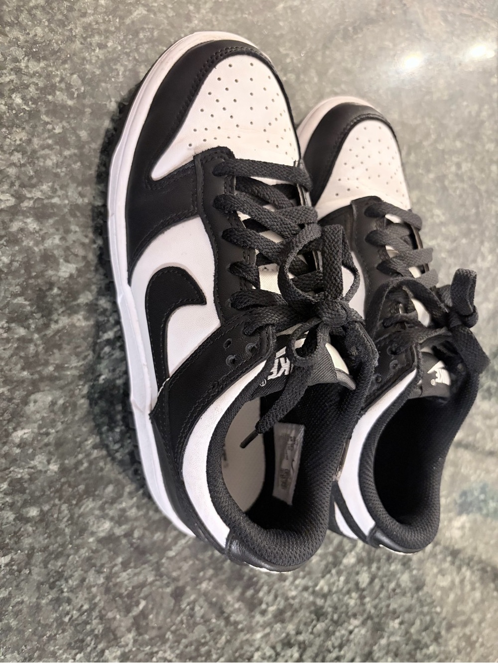 Nike Dunk Kids Black & White Low-Top Sneakers
